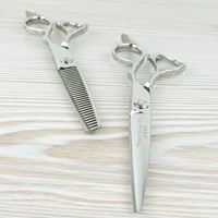 MATAKKI Zestaw CLASSIC FLOWER Degażówki + Nożyczki fryzjerskie  - rozmiary 5.5, 6.0 lub 6.5 cali - Nowy model 2021!