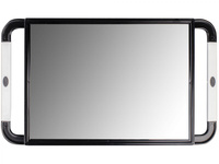 JRL Vista Lustro fryzjerskie z podwójnym uchwytem, lusterko barberskie czarne